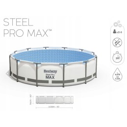 Sodo baseino rinkinys 17in1 bestway 305x76 cm sodo baseino vonia