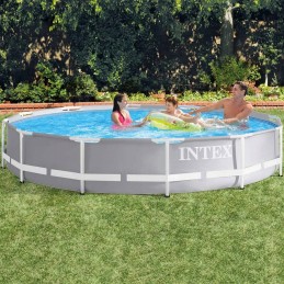 Intex prizminis karkasinis baseinas su filtro pompa 366x76cm