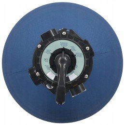 Vidaxl smėlio baseino filtras su 6 krypčių vožtuvu, mėlynas, 560 mm