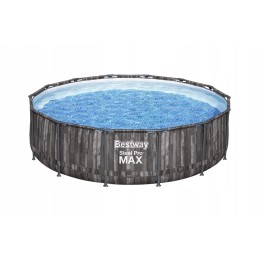 Bestway 5614x steel pro max apaļa rāmja baseins ar ID filtra sūkni