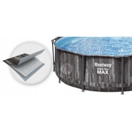 Bestway 5614x steel pro max apaļa rāmja baseins ar ID filtra sūkni