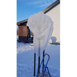 Žieminis apsauginis gaubtas augalams, baltas, 120x180cm