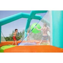 Žaidimų aikštelė vandens parkas Dodge drench bestway vandens purškalas 4 pripučiami paplūdimiai