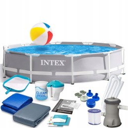 Terasest aiabassein 305 x 76 cm komplekt 15in1 intex 26702