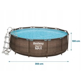 11in1 bestway rėmo baseinas 366x100 9150l rotango