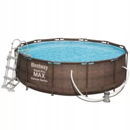 11in1 bestway frame pool 366x100 9150l rattan