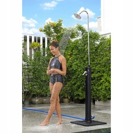 Solar outdoor shower solar flow black 8 l