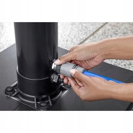 Solar outdoor shower solar flow black 8 l