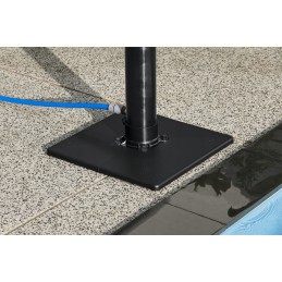 Solar outdoor shower solar flow black 8 l