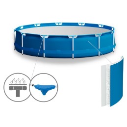 Tērauda dārza baseins 396x84 bestway 5612e komplekts 19in1