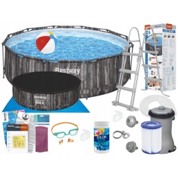 Bestway karkasa dārza baseins 366x100 5614x maks
