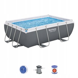 Tugev terasraamiga bassein 282x196x84 9x6 jalga bestway 4in1 pumbafilter