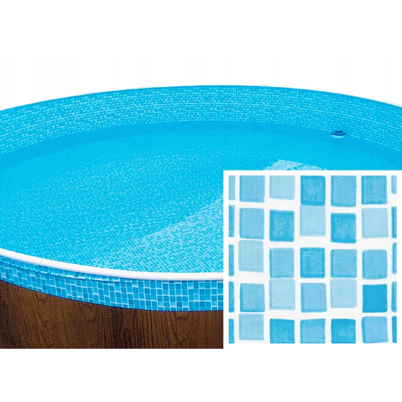 Baseino folija, PVC įdėklas, 6 4x1 2 m, mozaika