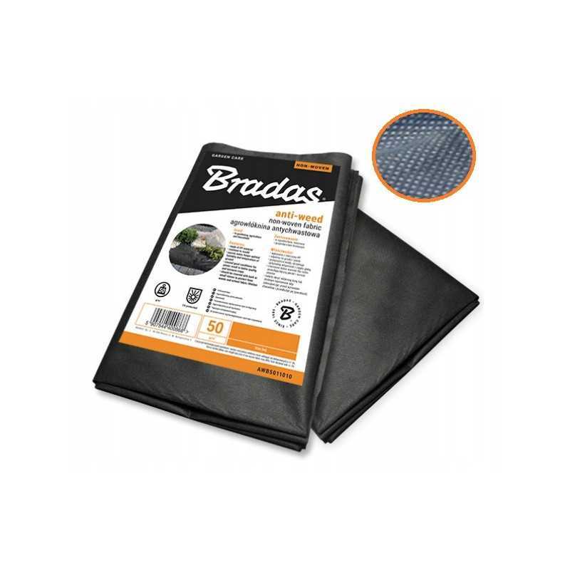 Agrotekstilė bradas juoda 1,1 x 10 m 50 g/m²