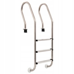 Pool ladder with 3 steps stainless steel