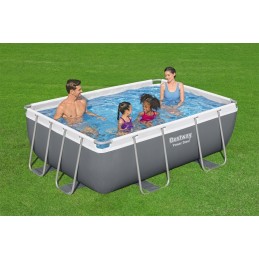 Elektrinio plieno rėmo baseinas 282x196x84 9x6ft bestway 4in1 siurblio filtras