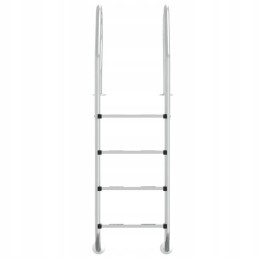 Pool ladder 54x38x184 5 cm stainless steel 304