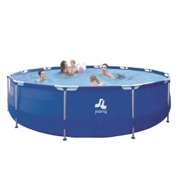 Apvalus baseinas su plieniniu rėmu sirocco blue 420 x 84 cm