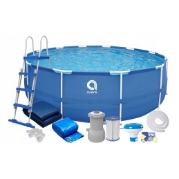 Apvalus baseinas su plieniniu rėmu sirocco blue 420 x 84 cm