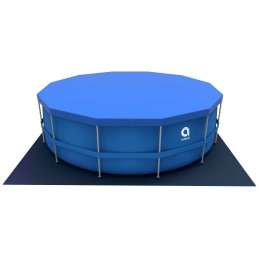 Apvalus baseinas su plieniniu rėmu sirocco blue 420 x 84 cm