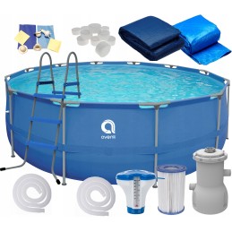 Apvalus baseinas su plieniniu rėmu sirocco blue 420 x 84 cm