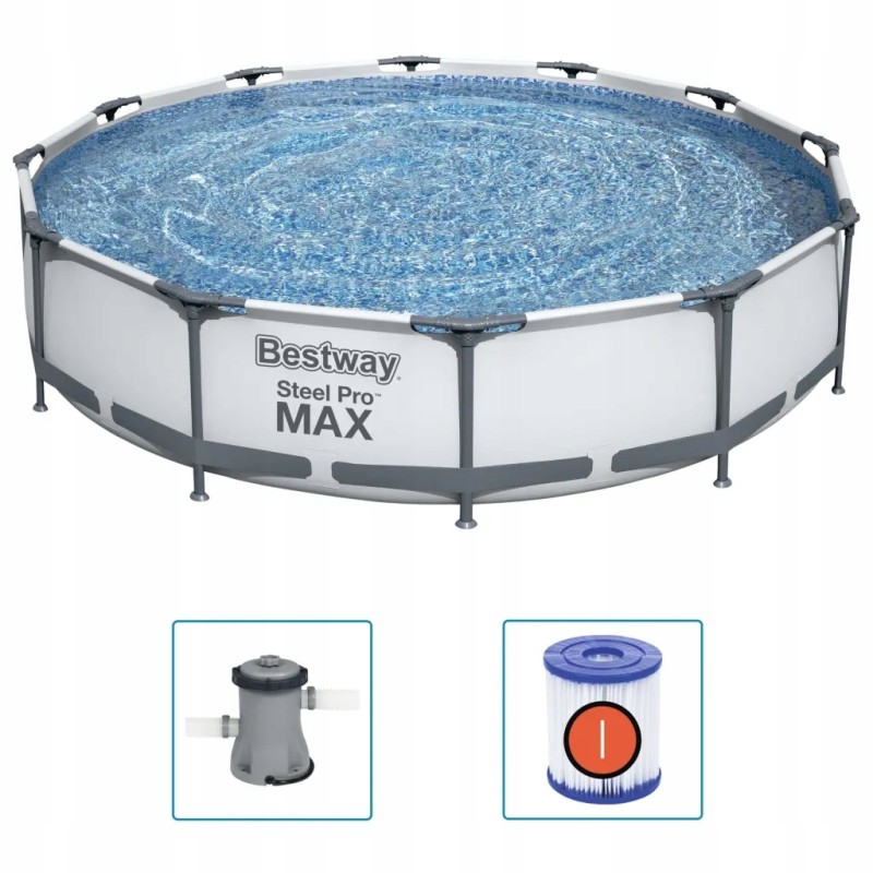 Bestway tērauda pro max peldbaseins 366 x 76 cm