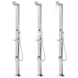Garden shower 220 cm stainless steel