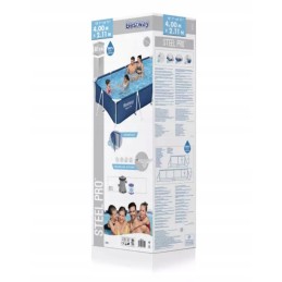 Karkasinis baseinas 400x211x81cm šeima 3in1 bestway
