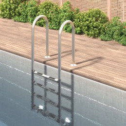 Pool ladder 54x38x184 5 cm stainless steel 304