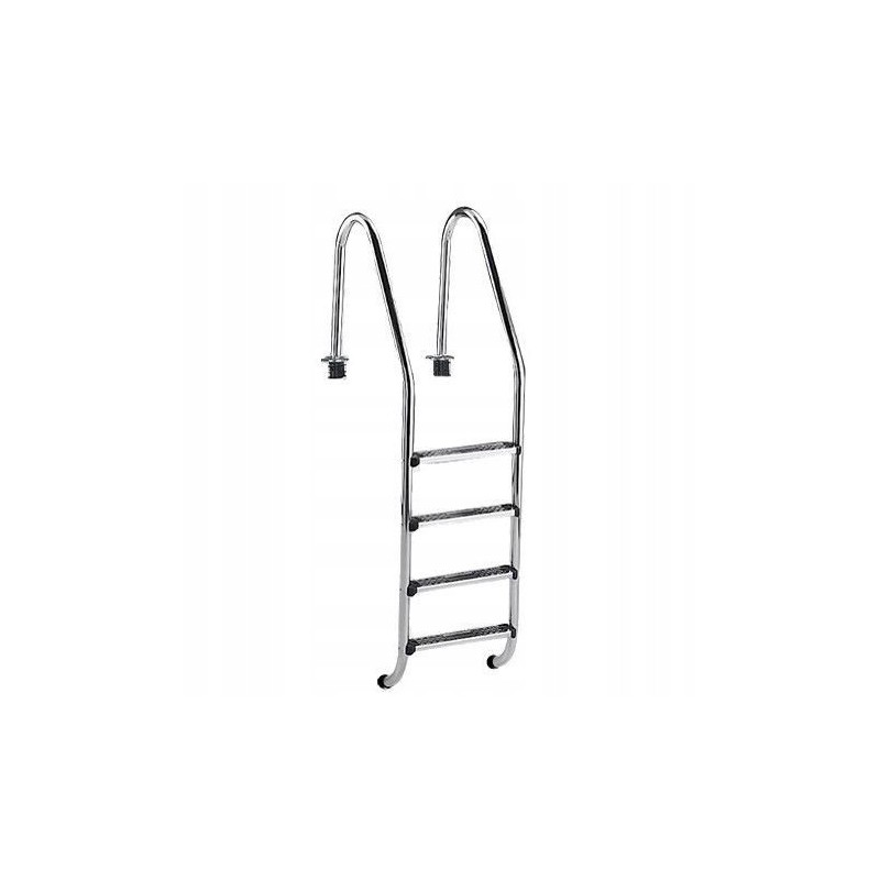 Plačios 4 pakopų kopėčios iš nerūdijančio plieno M00155