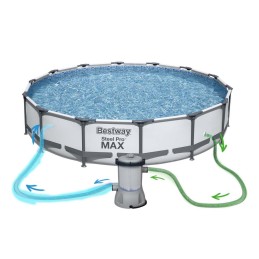 Frame garden pool 427 x 84 cm 9-in-1 set