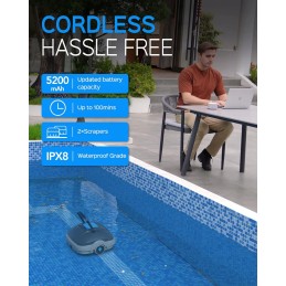 Wybot baseino valymo robotas, baseino dulkių siurblys