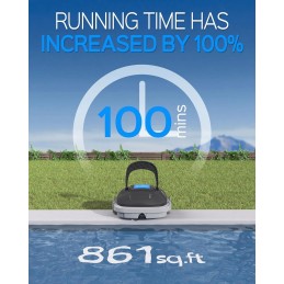 Wybot baseino valymo robotas, baseino dulkių siurblys