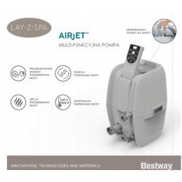 Padėkite sūkurinės vonios siurblį su SPA nauju bestway