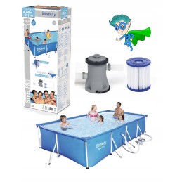 Bestway stačiakampio rėmo baseinas 400 x 211 cm