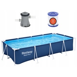 Bestway stačiakampio rėmo baseinas 400 x 211 cm