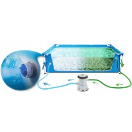 Rectangular frame pool 16in1 300 x 201 x 66 cm bestway