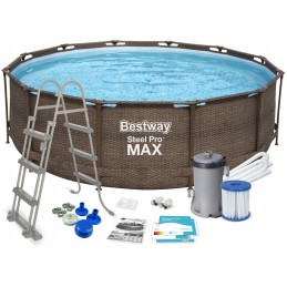 Bestway sodo rotango rėmo baseinas, 9 viename komplektas