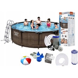 Bestway sodo rotango rėmo baseinas, 9 viename komplektas