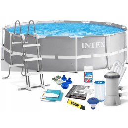 12-in-1 rėmo baseinas, kopėčios, chemija, plūdė, testeris