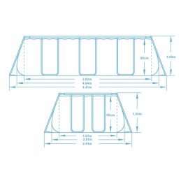 Bestway rotangist bassein 56721 404x201x100cm