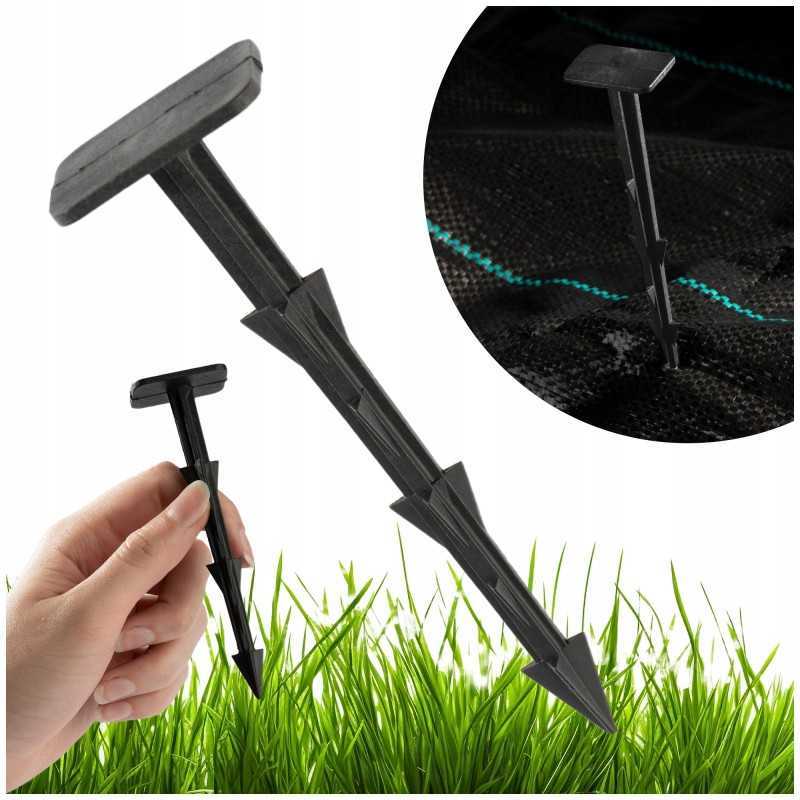 ☘️smeigtukai agrotekstilei 12cm agrotekstilei 100vnt☘️