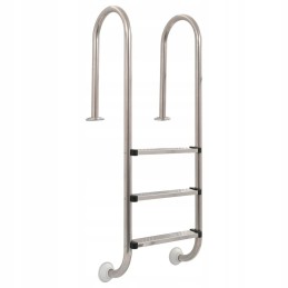 Pool ladder with 3 steps stainless steel