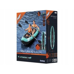 Bestway baidarės 2 asmenų pontoninis hidroforinis irklas 65052