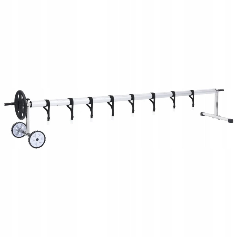 Vidaxl baseino uždengimo volas su plieniniu pagrindu