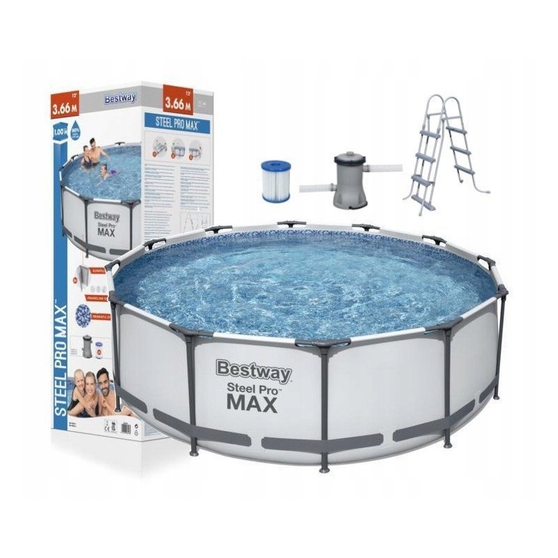 Tērauda dārza baseins 366 x 100 cm bestway 56418