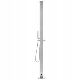 Vidaxl Garden Shower with Brown Base 225 cm Stainless Steel