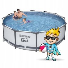 Frame garden pool 366 x 100 cm 17in1 set bestway 56418