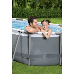 Elektrinis plieninis rėmas baseinas 305x200x84 10x6ft bestway 5in1 chemconnect