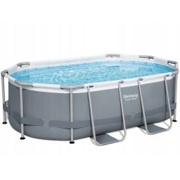 Elektrinis plieninis rėmas baseinas 305x200x84 10x6ft bestway 5in1 chemconnect